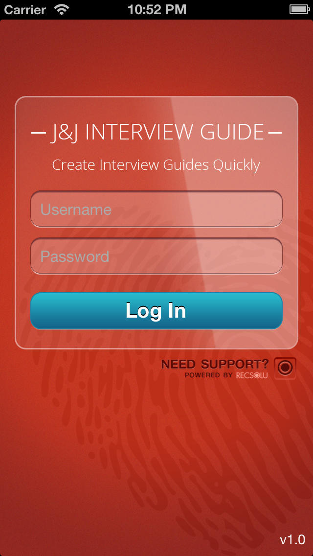 Johnson & Johnson Interview Guide for iPhone