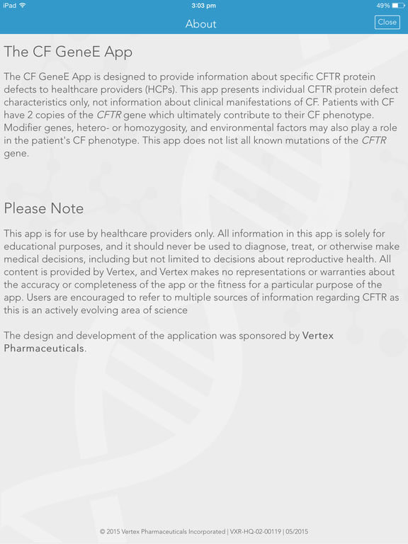 CF GeneE for iPad