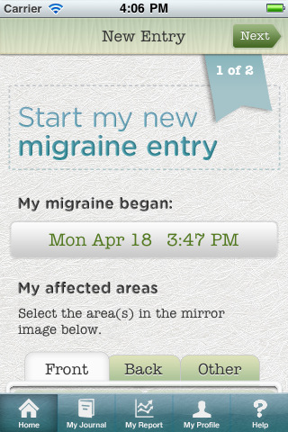 Migraine Notebook
