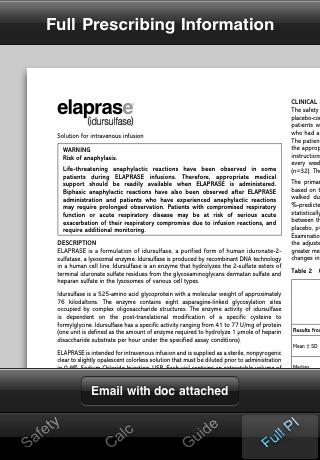 ELAPRASE (idursulfase) Dosing Calculator