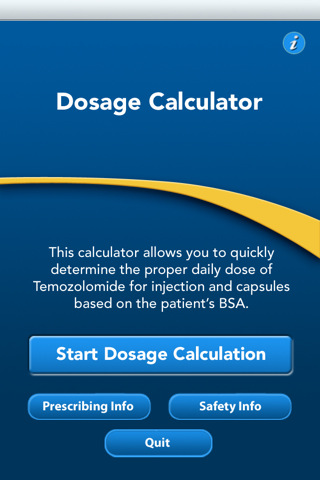 Dosage Calculator for TEMODAR