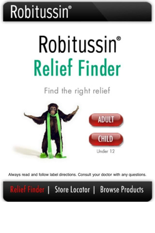 Robitussin Relief Finder