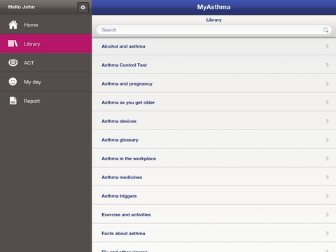 MyAsthma for iPad