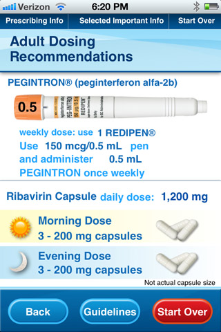 Chronic Hep C Dosage Calc (iPhone)