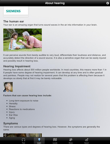 Siemens Hearing Test for iPad