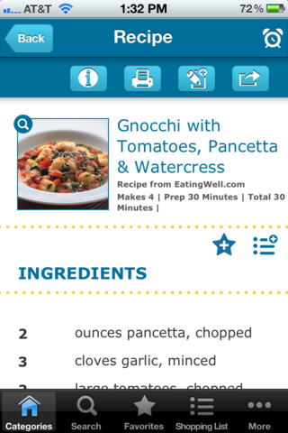 Recipes 2 Go for iPhone