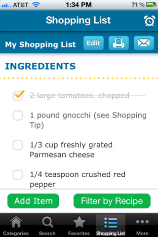 Recipes 2 Go for iPhone