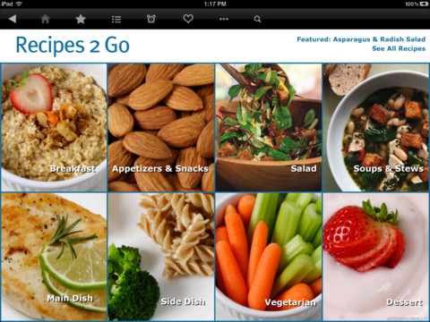 Recipes 2 Go for iPad