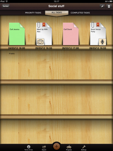 Sorted: The daily organiser for iPad