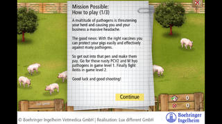 Pig vaccination game for iPhone