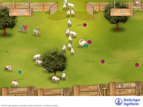 Pig vaccination game for iPad