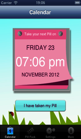 My iPill - contraception reminder