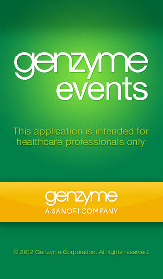 Genzyme Events for iPhone