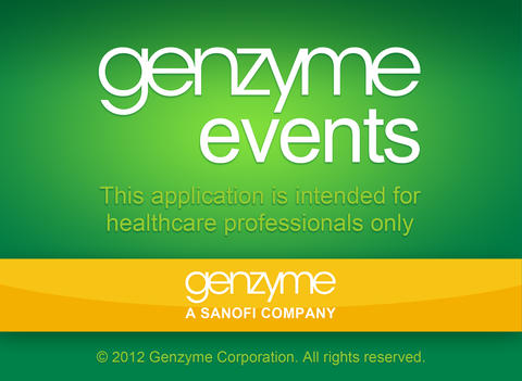 Genzyme Events for iPad