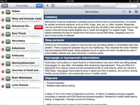 The Merck Manual Professional Edition - iPad