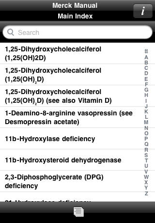 The Merck Manual of Diagnosis & Therapy - iPhone