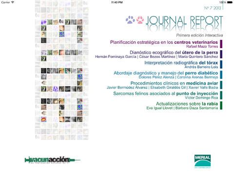 Merial Journal Report for iPad