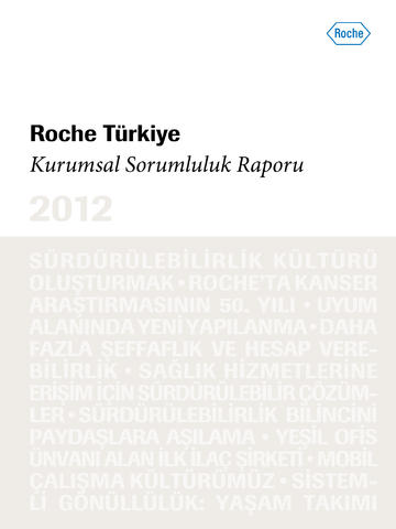 Roche Kurumsal Sorumluluk 2012
