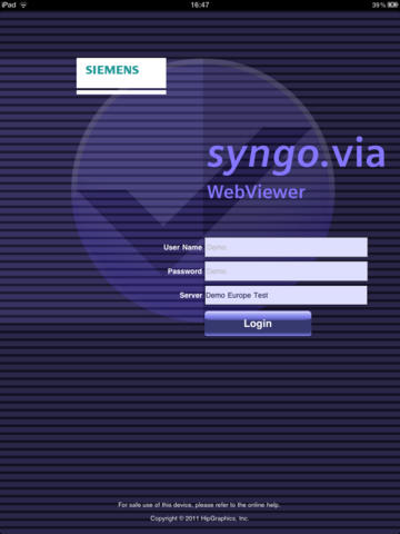 Siemens syngo®.via WebViewer for iPad