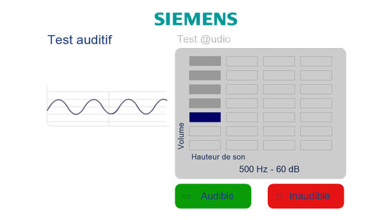 Siemens Test @udio for iPhone