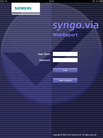 Siemens syngo®.via WebReport for iPad