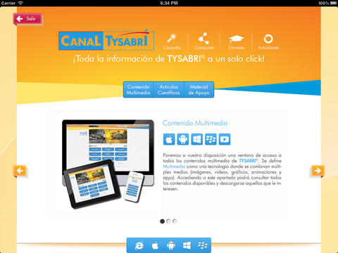 Canal Tysabri for iPad