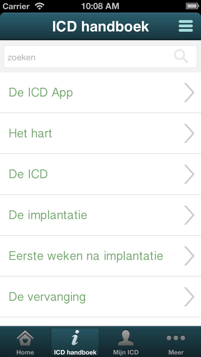 ICD App for iPhone