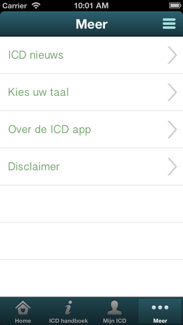ICD App for iPhone