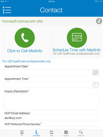Amgen Medical Information for iPad