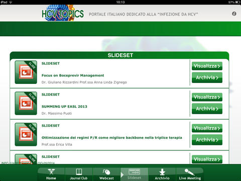 HCV Topics Italy for iPad