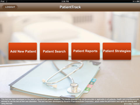 PatientTrack for iPad