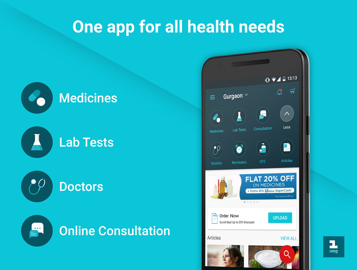 1mg - Medicines, Health tests, Doctor consultation