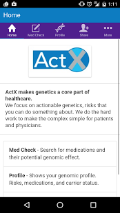 My ActX Genomic Profile