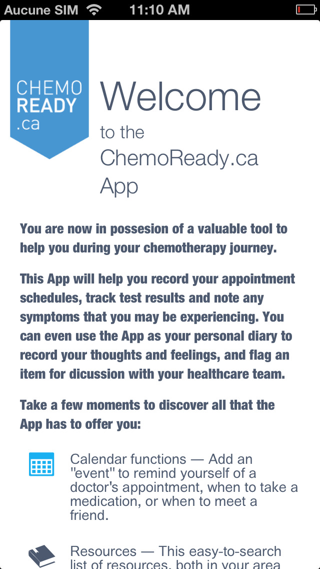 ChemoReady for iPhone