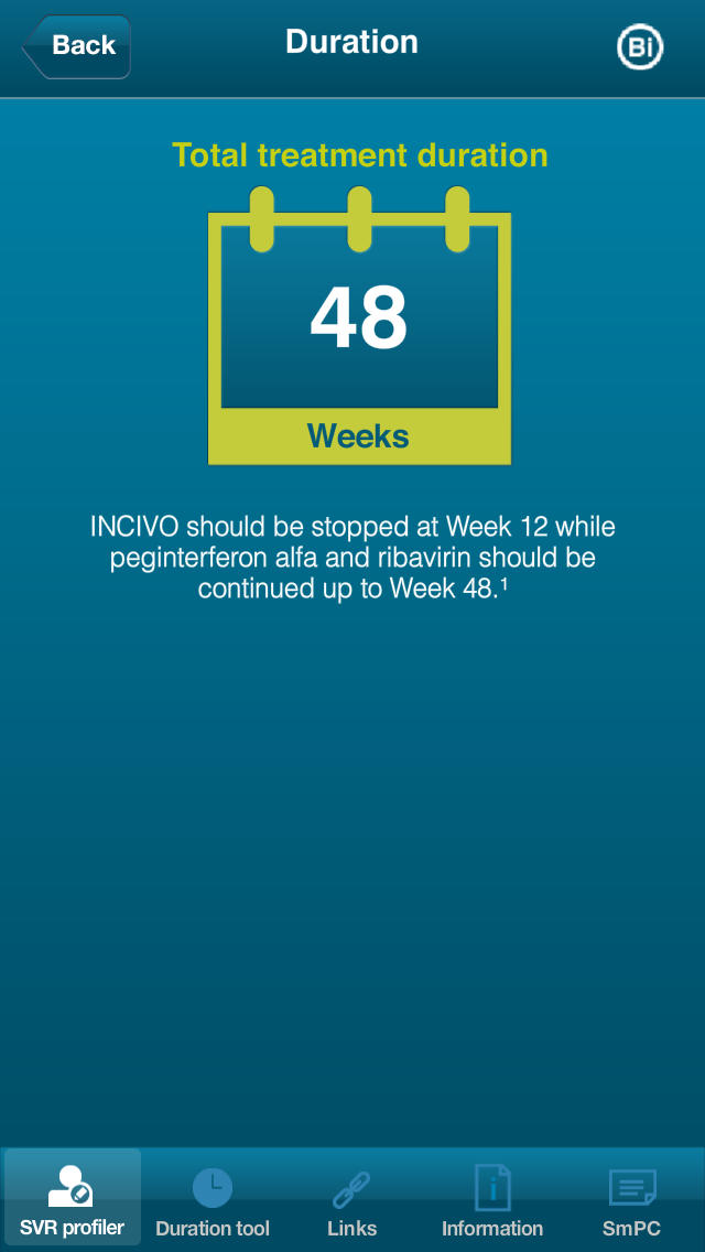 INCIVO Treatment Profiler for iPhone