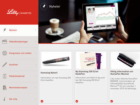 Lilly Publisher - din digitala verktygslåda för god diabetesbehandling for iPad