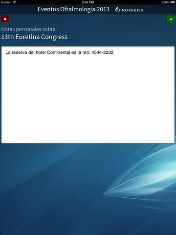 Calendario Congresos Oftalmología 2013 for iPad