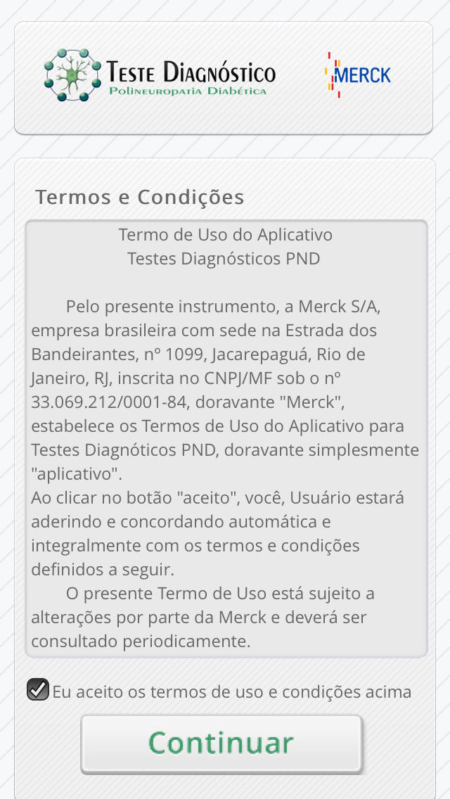 Testes Diagnostico PND for iPhone