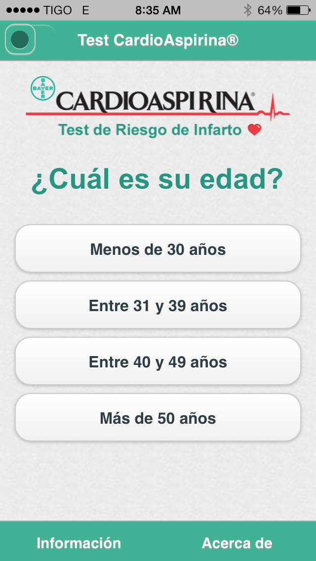 Test de Riesgo CardioAspirina for iPhone