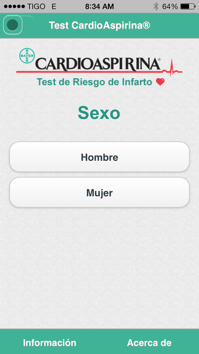 Test de Riesgo CardioAspirina for iPhone