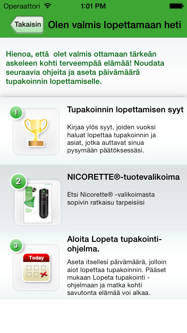 NICORETTE® Lopeta tupakointi for iPhone