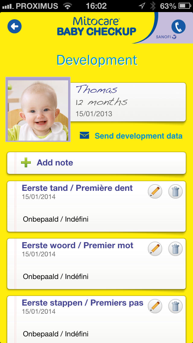 Baby Checkup Belgium for iPhone
