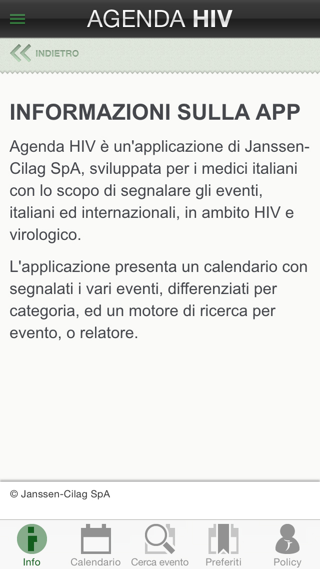 Agenda HIV for iPhone