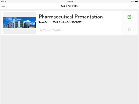 iEvent by Eli Lilly for iPad