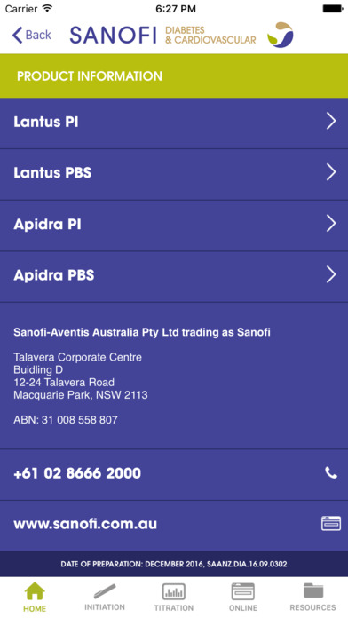 Sanofi Diabetes (Australia) for iPhone