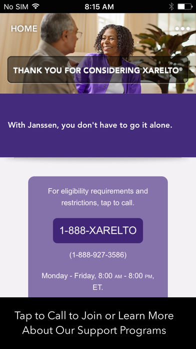 XARELTO® Patient Center for iPhone