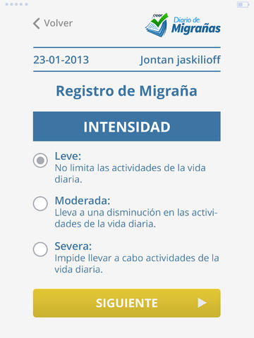 Diario de migrañas for iPad