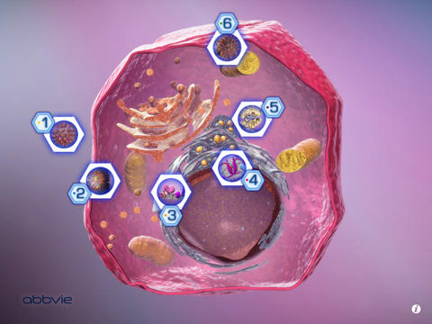 HCV Life Cycle by AbbVie for iPad