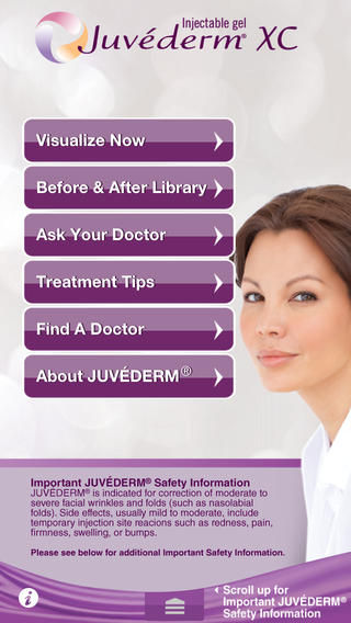 JUVEDERM Treatment Visualizer for iPhone