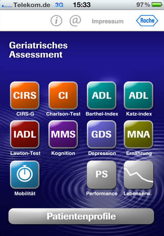 GeriApp for iPhone